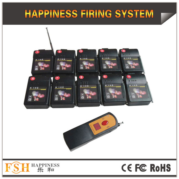 DHL/FedEx Free shipping +digital remote with 10 receivers+ fireworks firing system+adjust different time