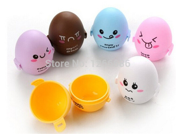 200pcs/lot Portable Cute expression Eggs house candy BOX waterproof / shockproof storage container