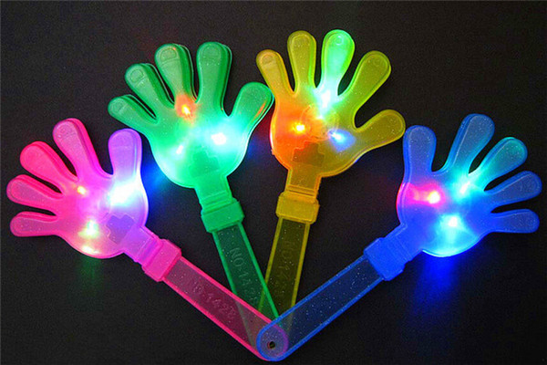160pcs/lot LED flashing hand clapper Party supplier light up hand clapper