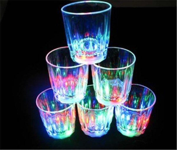 144pcs/lot small LED glass flashing shot glasses luminous cup