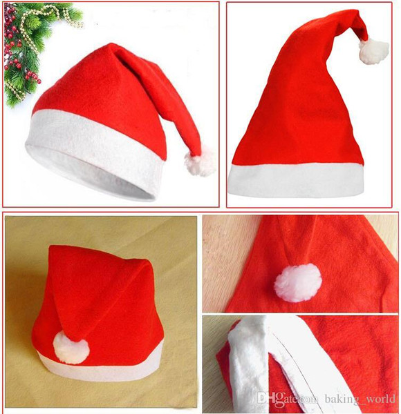 Wholesale Christmas Hat Santa Claus Hat Xmas Lollipop Hat Mini Wedding Gift Creative Caps Christmas Tree Ornament Decor