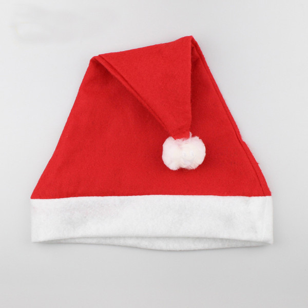 New Kids Red Santa Claus Hats 27*37cm Adult Or Kids Christmas hat Party Xmas
8000
 Dress Up Caps Christmas Party Hats