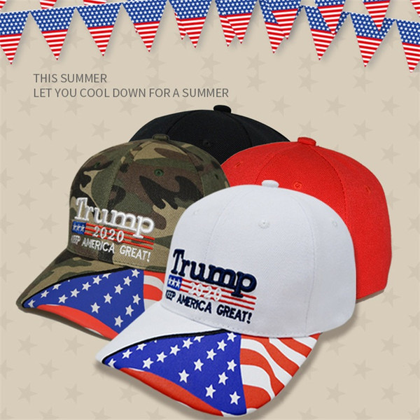 11 Styles Trump 2020 Election Propaganda Support Cap Outdoor Sunshade Baseball Cap Sunscreen Trump Cap T3I5136