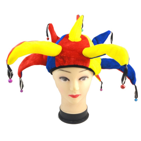 Halloween Costume Fancy Dress Celebration Clown Hat Nose Props Adult Ball Clown Cosplay Accessories