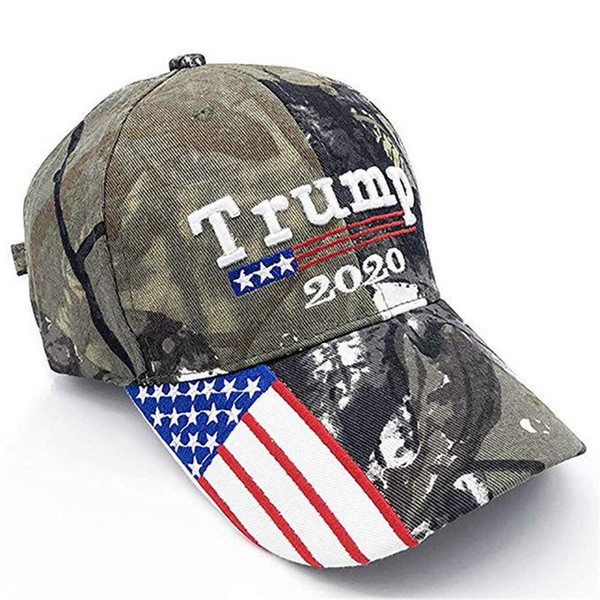 Trump 2020 Caps Make America Great Again Hat Embroidery Sports Ball Hat Outdoor Travel Beach Sun Hats Camouflage Baseball