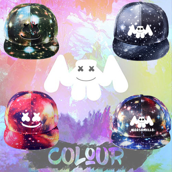 DJ Marshmello Baseball Caps Pure Cotton Cap Adjustable Snapback Hats for Women Men Music Hat W95995