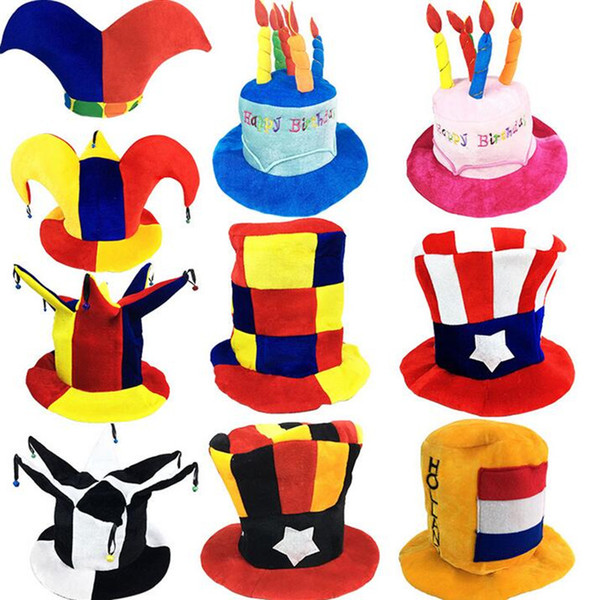 Funny Clown Hat Masquerade Football Beer Caps Carnival Party Hats Kids Adults Stage Performance Wear