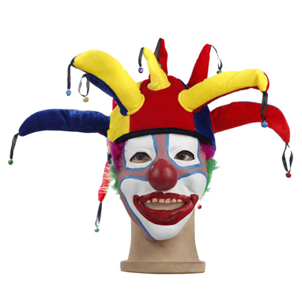 Halloween Costume Fancy Dress Celebration Clown Hat Nose Props Adult Ball Clown Cosplay Accessories Party Supplies