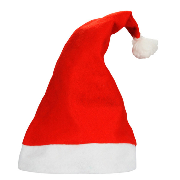 Christmas Supplies Cap Thick Ultra Soft Plush Santa Claus Christmas Holiday Hat 30*40cm Christmas Cap Santa Caus Hat