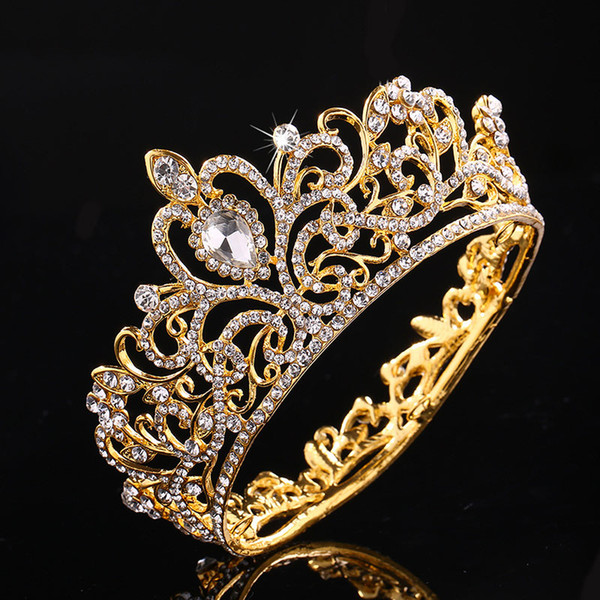 Bridal Wedding Tiara Crown Wedding Party Alloy Diamond Inlay Hair Accessories DTT88