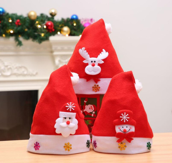 Red Santa Claus Hat Ultra Soft Plush Christmas Cosplay Hats Christmas Decoration Adults Christmas Party Hats