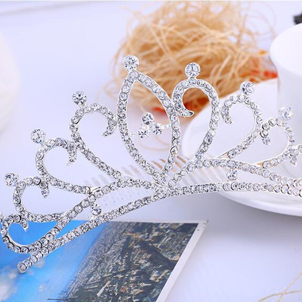 Fashion Hair Accessories Sier Plated Headband Charming Bride Crown With Crystals Pearls Designs Headwear MYQC016