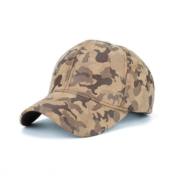 New Wont Let You Down Camo Pu Gorras Hat Camouflage Suede Baseball Cap Sun Shading Hats Many Kinds 15 2zm