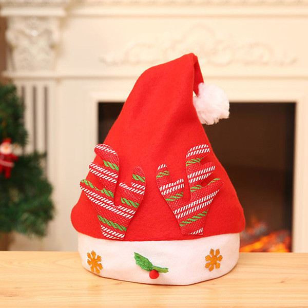 2018 hot sell Children's Christmas Hat Christmas Creative Decoration High-grade Elk Old Man Snowman Christmas Hat