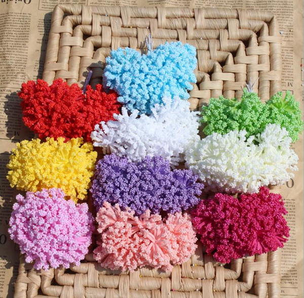 144PCS/Lot Artificial PE foam lavender baby breath wreath candy box decorative accessories artificial lavender flowers