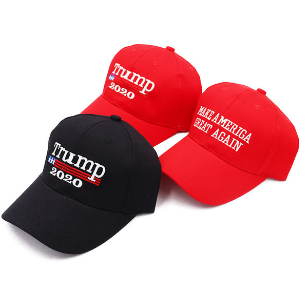 Make America Great Again Hat Donald Trump 2020 Baseball Caps Embroidery Sports Red Black Hat for Women Men U S President B1