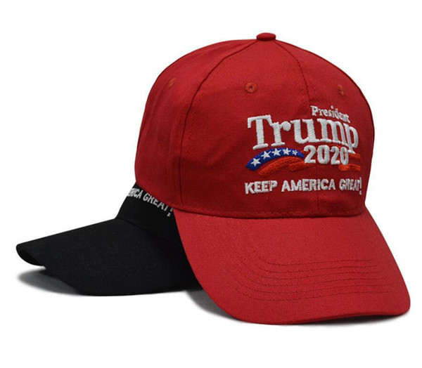 Designer Donald Trump 2020 Cap Keep America Great Letter Embroidery Cotton Curved Baseball Caps Adults Mens Womens Sport Hats Sun DHL Free