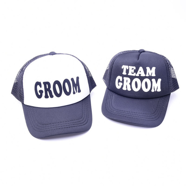 TEAM GROOM Snapback Hats for Men Women Summer Trucker Hat Wedding Party Baseball Cap Bachelorette Drinking Team Cap ZC0259