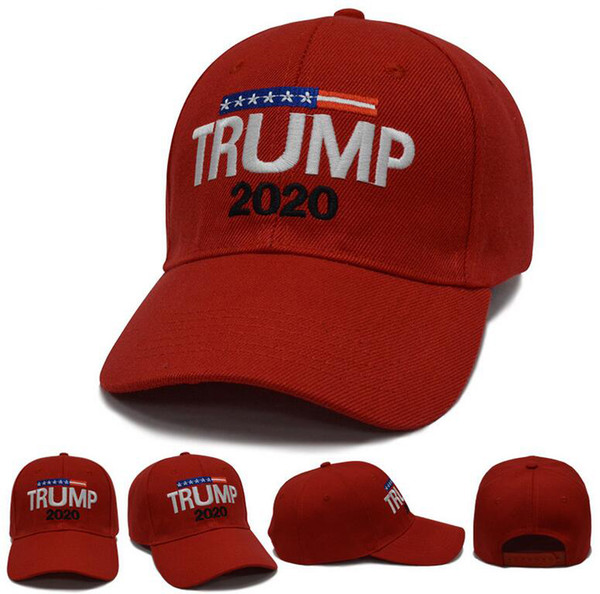 New Donald Trump 2020 Cap Keep America Great Hat Embroidery Cotton Curved Baseball Caps for Adults Mens Womens free ship