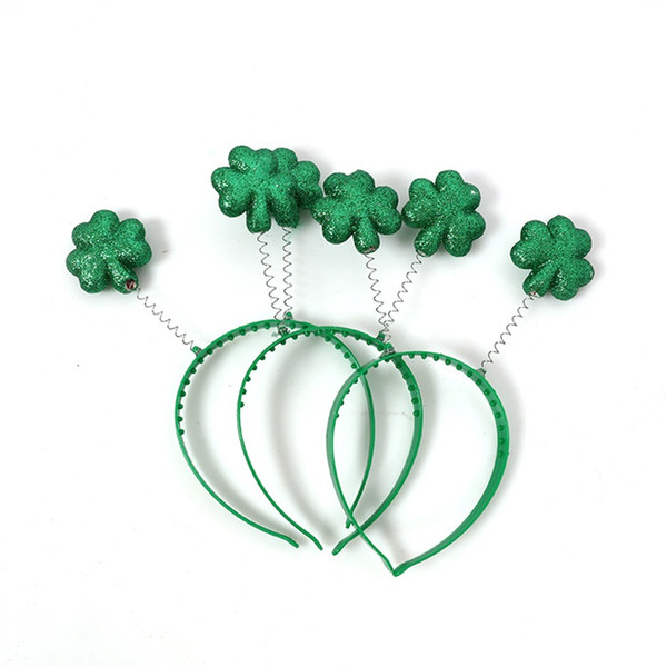 St Patricks Day Headbands Ireland Party Supplies Green Shamrock Designer Headband Plastic Hair Ornaments Hot Sale 2 4wt hh