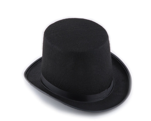 CHRISTMAS Black Felt Top Hat Magician Formal Costume Top Hat magic trilby party hats Festive & Party Supplies