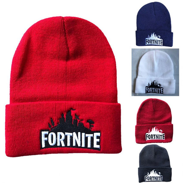 Knitted Hat Fortress Night New Fashion Hats Fortsnite LETTER Cosplay Costume Prop Fortnight Women Men kids