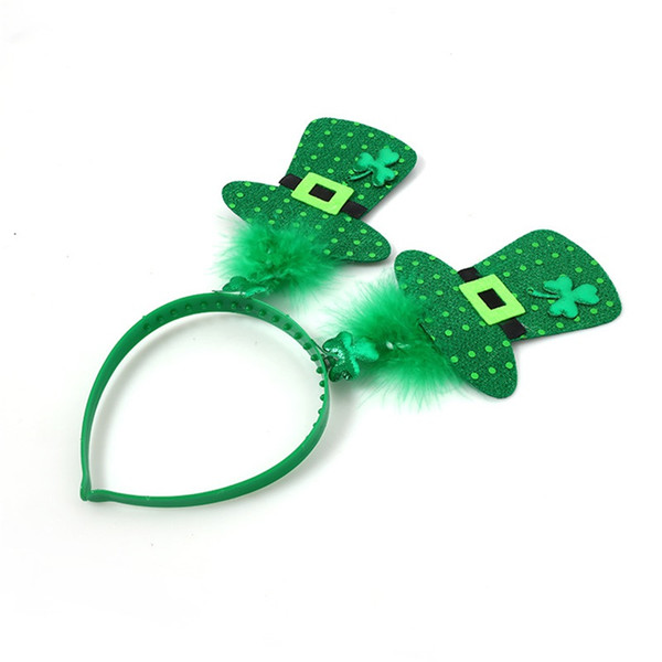 Ireland Party Supplies St Patricks Day Headbands Designer Headband Green Shamrock Plastic Hair Ornaments High Quality 2 4wt hh