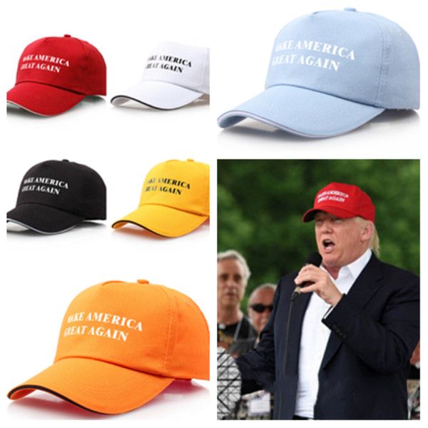 New fashion 9 style Make America great again Donald trump's hat sports cap baseball cap banner outdoor party hat T2C5041