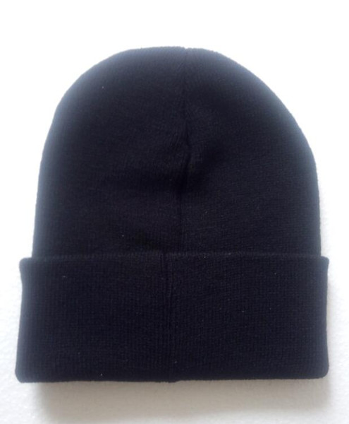 New 2018 free delivery of fashion popular European and American brands with warm woollen yarn hats black