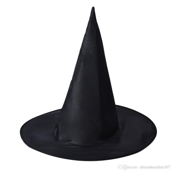 20pc 2016 Cool Adult Women Black Witch Hat For Halloween Costume Accessory Hot Sale Costume Party Props Free Shipping