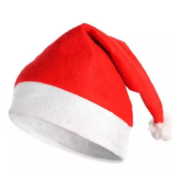 Christmas Santa Claus Hats Red And White Cap Party Hats For Santa Claus Costume Christmas Decoration for kids adult Christmas Hat