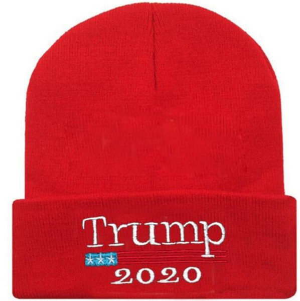 Trump 2020 Election Donald Trump Caps Hats Adults Sports Knitted Winter Make America Great Again Hat 2 Colors