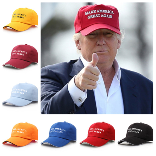 New fashion 9 style Make America great again Donald trump's hat sports cap baseball cap banner outdoor party hat T2C5041