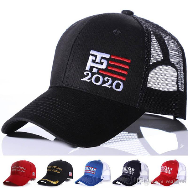 Make America Great Snapback Donald Trump 2020 Cap Women Men Mesh Baseball Caps Summer Sports Visor Cap Gifts HH9-2098