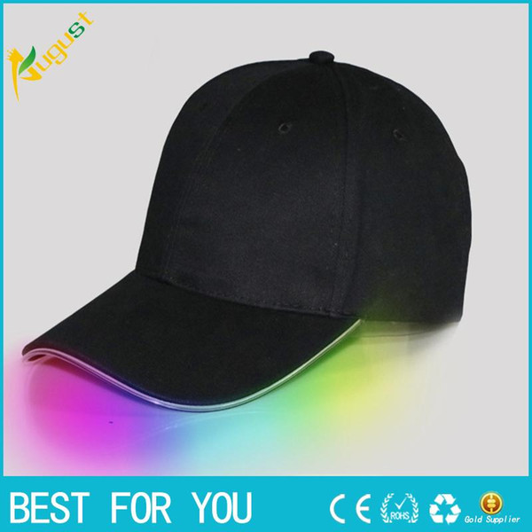 New Baseball Hats LED Luminous Party Fiber Optic Hat Women Men Hockey Snapback Basketball Ball Caps Unisex Visor Tourism Hat