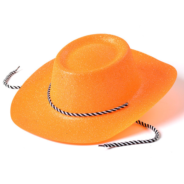 8 colors cowboy Hat party favors pure color cowboy hat party for carnival festival