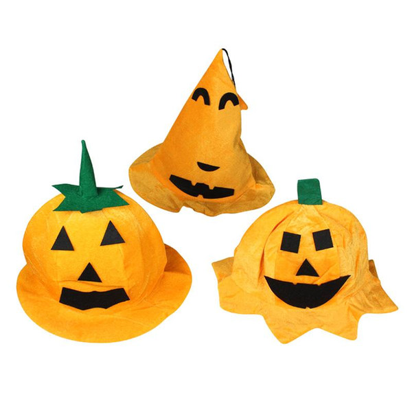 2017 Popular Halloween Pumpkin Dress Up Props Pumpkin Barrel Cap Octagonal Party Hat