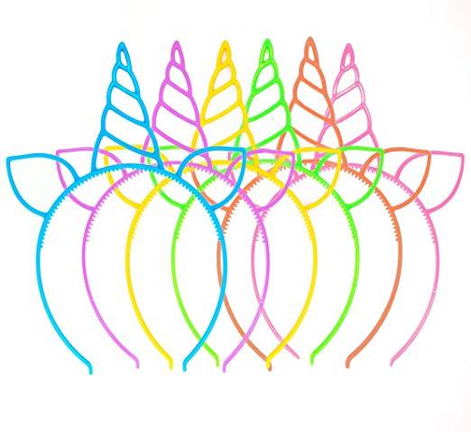 hot sale Unicorn Party Hair Bands For Girls Women Candy Color Bezel Hoops Unicorn Headband Cat Ears Haar Accessories wholesale