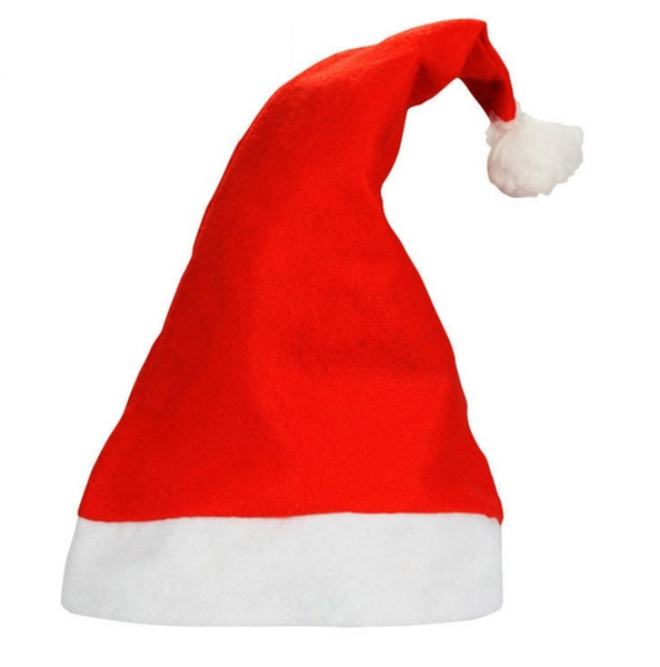 New Red Christmas Party Hats Santa Hat Ultra Soft Plush Cosplay Christmas Hats Christmas Decoration Adults