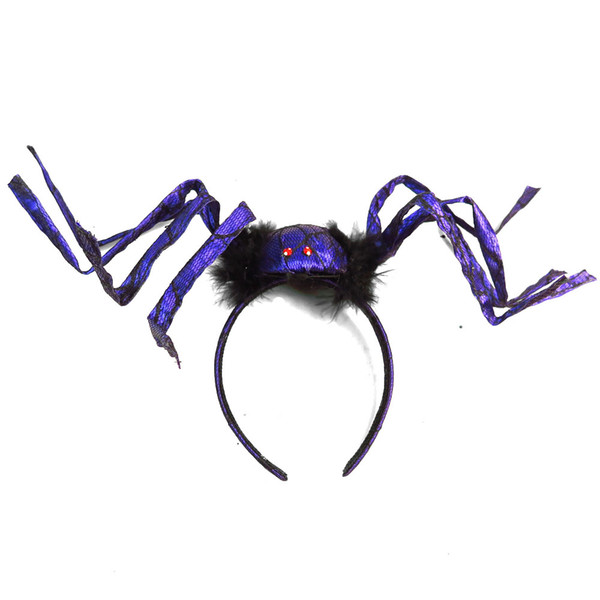 Halloween spider web flexible headband decorative event party supplies with bowtie flower fun party favor gift