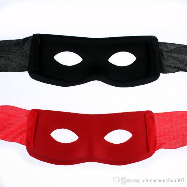 Mardi Gras Masquerade Black Red Super Hero Zorro Eye Mask Party Ball Hallowmas New Year Masks High Quality