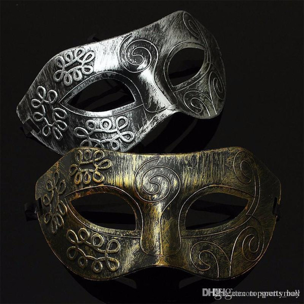 Retro Men halloween Burnished Antique Silver Gold Venetian Mardi Gras Masquerade Party Ball Mask Jazz Mens Mask Halloween Masquerade Masks