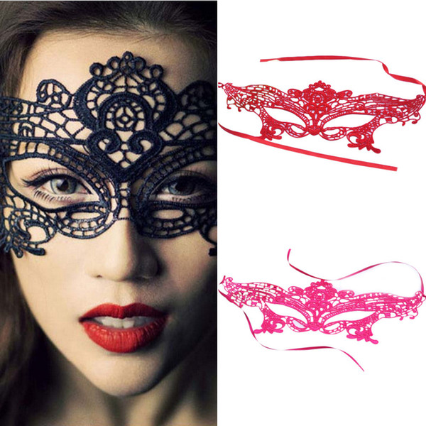 Eye Face Mask Masquerade Ball Carnival Fancy Party For Masquerade Halloween Venetian Costumes Carnival Women Sexy Lace Elegant 5pcs Random