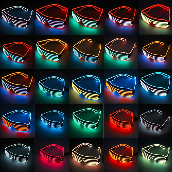 Newest LED Glasses Light Up Shades Flashing Rave Wedding Party Indoor & Outdoor Night Shows & Activities Christmas Decors