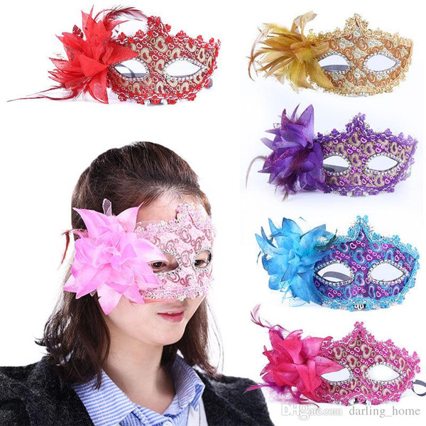 Fashion Leather Sequins Halloween Half Face Mask Party Decoration Masquerade Masks Craft Supplies Party Supplie Christmas Event Decor