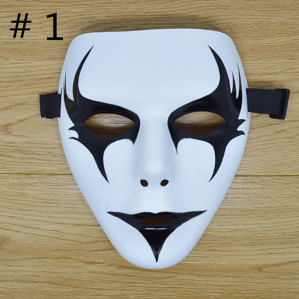 Hottest Sale Teenagers Halloween Party Masks School Masquerade Mask Hand Painted Hip-Hop Masks Ghost Decoration DHL Free Shipping