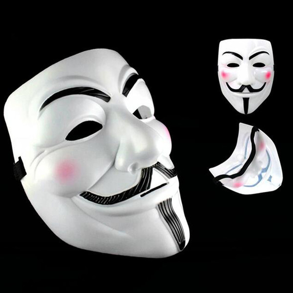 Party Masks V For Vendetta Masks Anonymous Guy Fawkes Fancy Dress Adult Costume Accessory Halloween Decorations Party Cosplay Masks