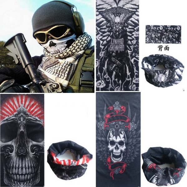 Skull Face Mask Halloween costume party face mask Motorbike scarf Bike Ski Snowboard outdoor Sports Face towel