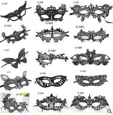 Wholesale Sexy Black Lace Masks Costume Party Masks For Women Lace Masquerade Mask Sexy Secret Angel Christmas Party Masks Cheap