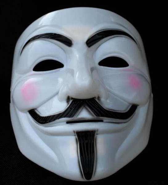 Wholesale Guy fawkes guy mask masquerade party Vendetta Guy mask dance mask cos Halloween Horror Free Shipping